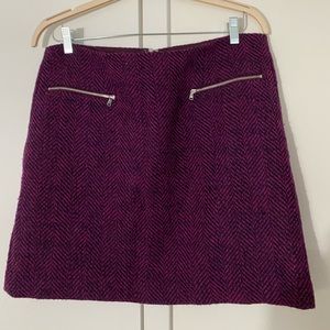 Purple tweed Ann Taylor skirt